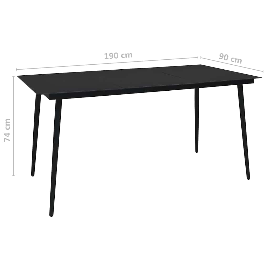 vidaXL 7-Piece Garden Dining Set
