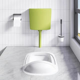 vidaXL Toiletstortbak met watertoevoer onderin 3/6 L wit