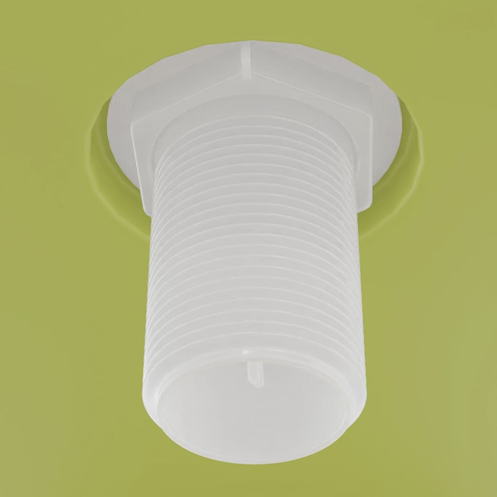 vidaXL Toiletstortbak met watertoevoer onderin 3/6 L wit