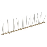 vidaXL Bird and Pigeon Spikes with 2 Rows 20 pcs 10 m Plastic
