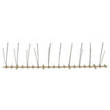 vidaXL Bird and Pigeon Spikes with 2 Rows 20 pcs 10 m Plastic