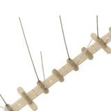 vidaXL Bird and Pigeon Spikes with 2 Rows 20 pcs 10 m Plastic
