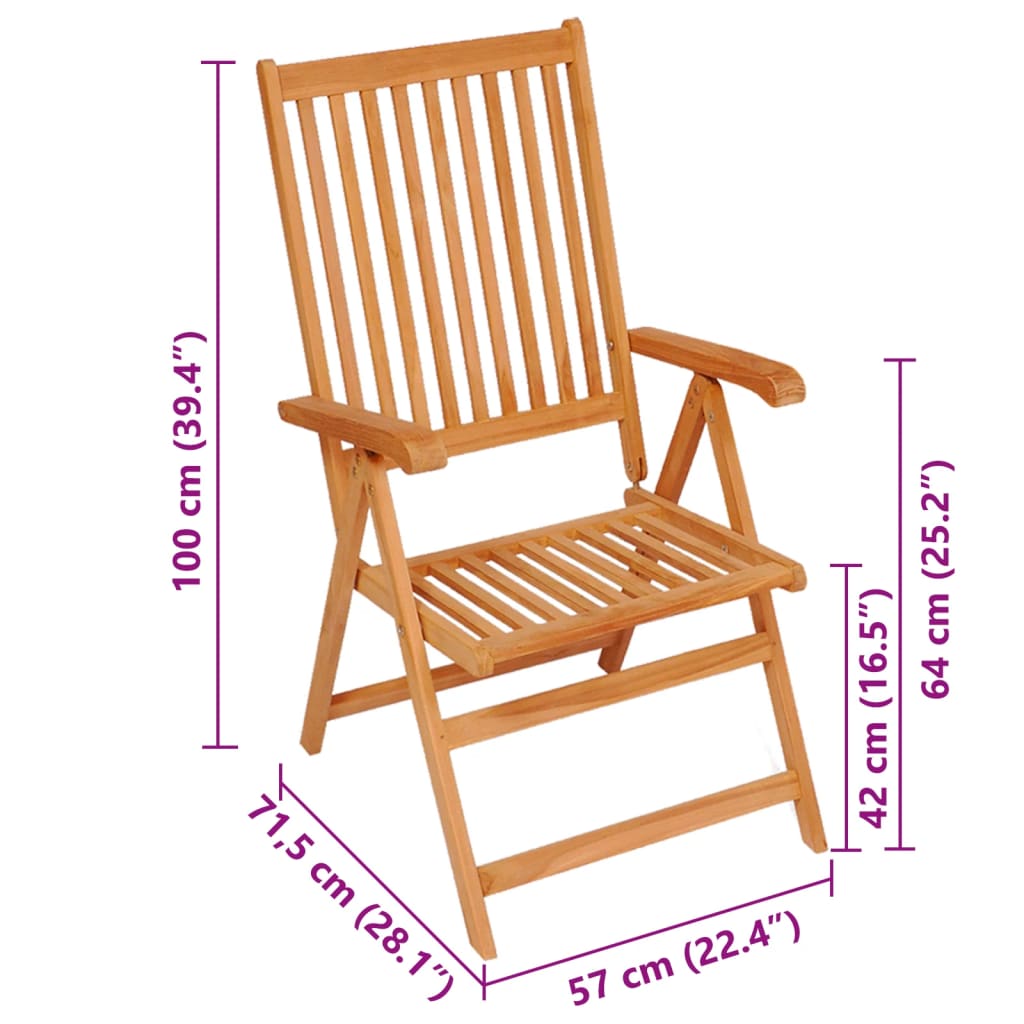 vidaXL Tuinstoelen 2 st met antracietkleurige kussens massief teakhout