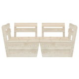 vidaXL 2-Seater Garden Bench Pallet Impregnated Pinewood