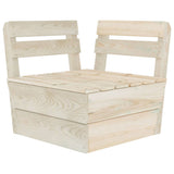 vidaXL 2-Seater Garden Bench Pallet Impregnated Pinewood