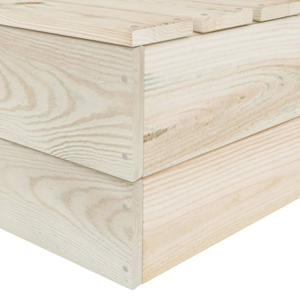 vidaXL 2-Seater Garden Bench Pallet Impregnated Pinewood