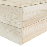 vidaXL 2-Seater Garden Bench Pallet Impregnated Pinewood
