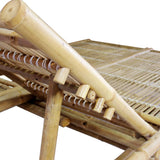vidaXL 2-person Sun Lounger with Cushions Bamboo