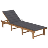 vidaXL Tapis d'encre léger avec coussins en acacia massif