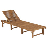 vidaXL Tapis d'encre léger avec coussins en acacia massif