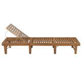 vidaXL Tapis d'encre léger avec coussins en acacia massif