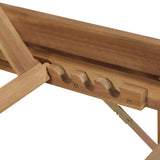 vidaXL Tapis d'encre léger avec coussins en acacia massif