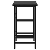 vidaXL Computerbureau 80x40x72 cm MDF en metaal zwart