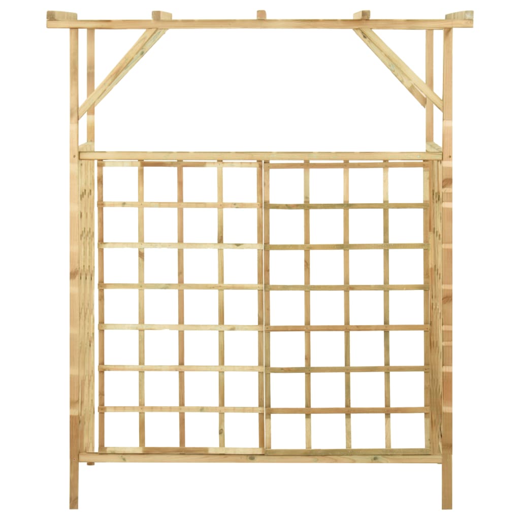 vidaXL Pergola voor 2 containers geïmpregneerd grenenhout
