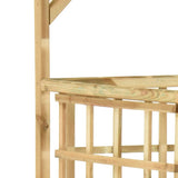 vidaXL Pergola voor 2 containers geïmpregneerd grenenhout