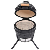 vidaXL Kamado barbecue 2-in-1 56 cm ceramic black