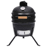 vidaXL Kamado barbecue 2-in-1 56 cm ceramic black