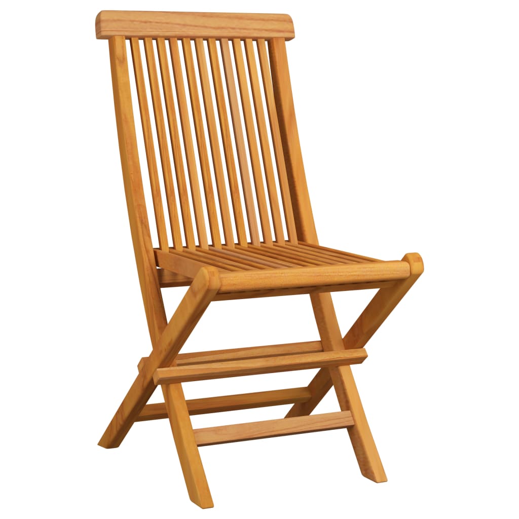 vidaXL Garden Chairs 6 pcs Foldable Solid Teak Wood