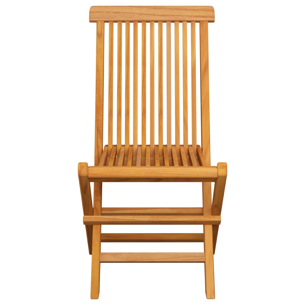 vidaXL Garden Chairs 6 pcs Foldable Solid Teak Wood