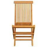 vidaXL Garden Chairs 6 pcs Foldable Solid Teak Wood
