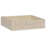 vidaXL Sink 40x40x10 cm marble cream