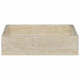 vidaXL Sink 40x40x10 cm marble cream
