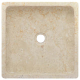 vidaXL Sink 40x40x10 cm marble cream
