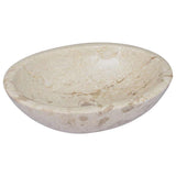 vidaXL Sink 53x40x15 cm marble cream