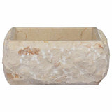 vidaXL Sink 30x30x13 cm Marble Cream
