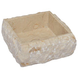 vidaXL Sink 30x30x13 cm Marble Cream