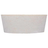 vidaXL Sink Ø40x15 cm marble cream