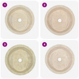 vidaXL Sink Ø40x15 cm marble cream