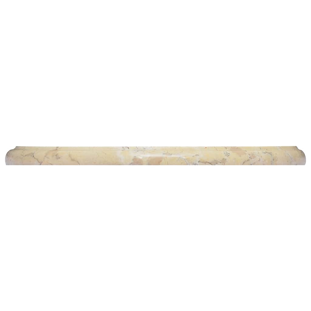 vidaXL Tafelblad Ø40x2,5 cm marmer crèmekleurig