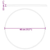 vidaXL Tafelblad Ø40x2,5 cm marmer crèmekleurig