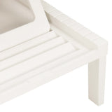 vidaXL Ligbed kunststof wit