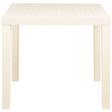 vidaXL Tuintafel 79x65x72 cm kunststof wit