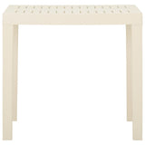 vidaXL Tuintafel 79x65x72 cm kunststof wit