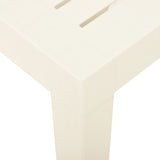 vidaXL Tuintafel 79x65x72 cm kunststof wit