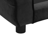 vidaXL Dog Sofa 72x45x30 cm Plush Black
