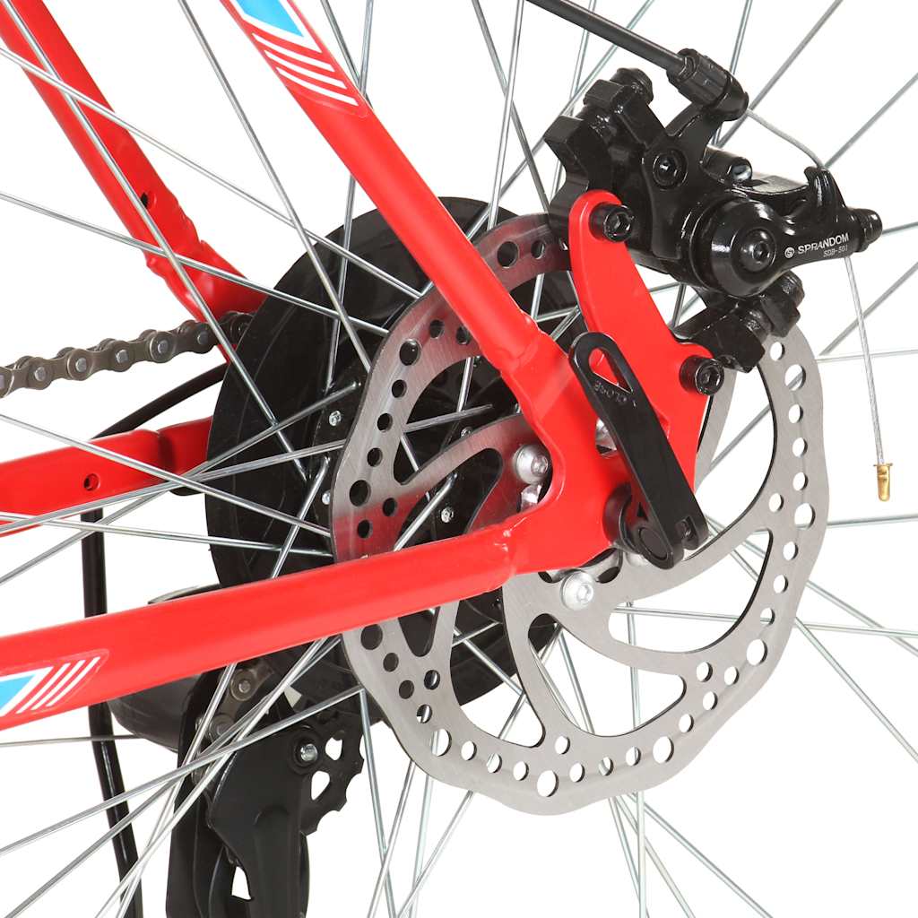 vidaXL 21-Speed Mountain Bike 29-inch Wheels 53 cm Frame Red