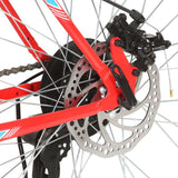 vidaXL 21-Speed Mountain Bike 29-inch Wheels 53 cm Frame Red