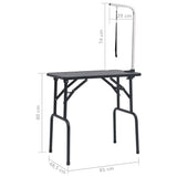 vidaXL Adjustable Dog Grooming Table with 1 Loop