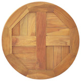 vidaXL Tafelblad rond 2,5 cm 40 cm massief teakhout