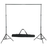 vidaXL Photo Studio Set with Softbox Lights, Background, and Reflector