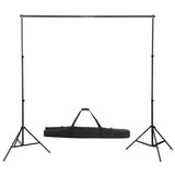 vidaXL Photo Studio Kit with Lights, Umbrellas, Background, and Reflector