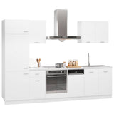 vidaXL 7-Piece Kitchen Cabinet Set Lyon Engineered Wood White