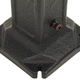 vidaXL Waterzuil met kraan steen-look antracietkleurig
