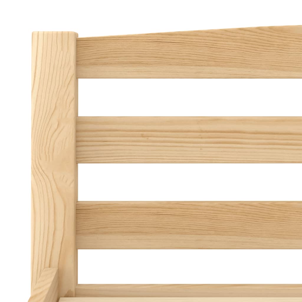 vidaXL Bedframe massief grenenhout 90x200 cm