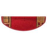 vidaXL Trapmatten zelfklevend 5 st 65x21x4 cm rouge