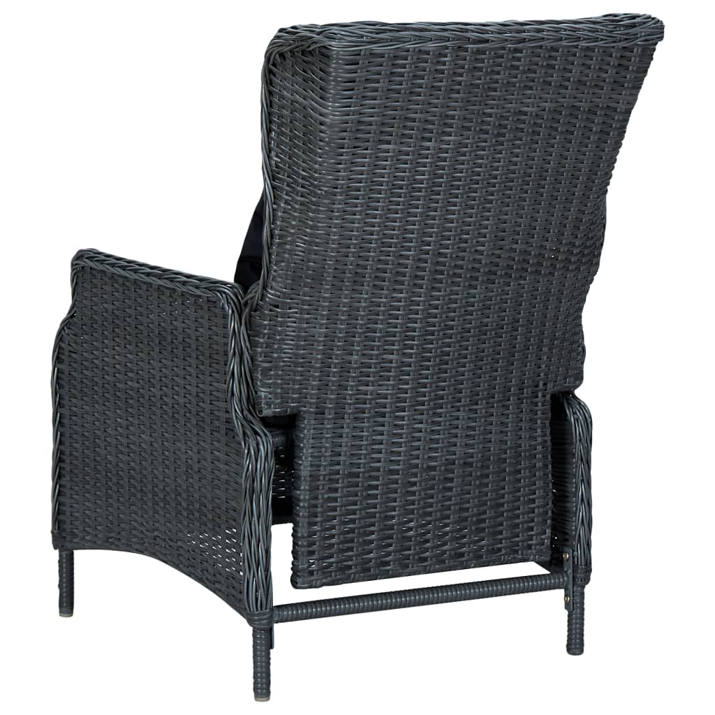 vidaXL 7-piece Garden Dining Set Dark Grey